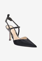 Fendi Very Colibrì 95 Patent Leather Slingback Pumps Black 8J9096NEHF0QA1_Black_70026621