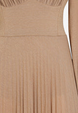 V-neck Lurex Jersey Gown
