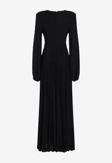 V-neck Lurex Jersey Gown