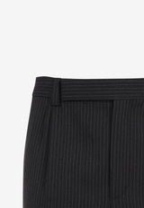 Tapered-Leg Stripe Pants
