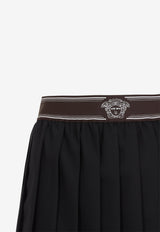 Medusa Pleated Mini Skirt