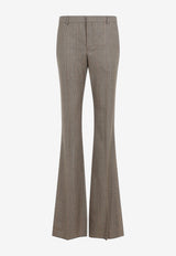 Prince of Wales Flared Pants