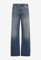 Peyter Straight-Leg Faded Jeans