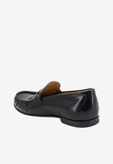Fendi Scrunch Leather Loafers Black 7D199669FF0QA1_Black_70026666