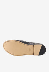Fendi Scrunch Leather Loafers Black 7D199669FF0QA1_Black_70026666
