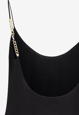 Semi-Sheer Chain Maxi Dress