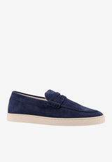 Brunello Cucinelli Saddle Trim Loafers Blue MZUSOLP312C8862_MIDNIGHT BLUE_40000092