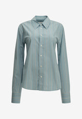 AMI PARIS Striped Buttoned Shirt Light Blue FSH866.CO0249A232_279c2c7e-e164-4d6c-8384-7ceeb22b102b
