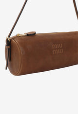 Embossed Logo Leather Pouch