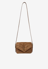Lou Lou Quilted Suede Crossbody Bag