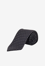 Tom Ford Geometric Pattern Silk Tie Blue STE001S0342UCE_MARINEBLUE_70014252