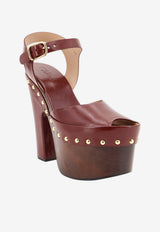 Chloé Meret 155 Oversized Platform Sandals Bordeaux CH26A20SWF56D_Burnt Purple_70014706