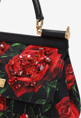 Small Sicily Rose Print Handbag