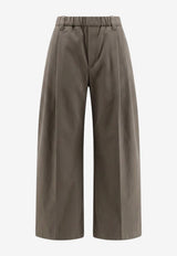 Brunello Cucinelli Elastic Waist Casual Pants Gray MB156P9309C983_ORIGANO_70014778