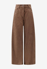 Brunello Cucinelli Wide-Leg Corduroy Pants Brown MB187P9266C9812_CHOCOLATE_70014802