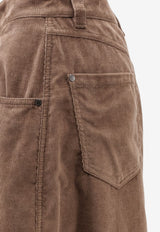 Brunello Cucinelli Wide-Leg Corduroy Pants Brown MB187P9266C9812_CHOCOLATE_70014802