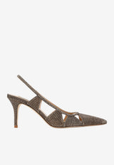 Savona 75 Glittered Slingback Pumps
