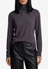 Lemaire Long-Sleeve Scarf Top Gray TS0049-LJ1025-GY006