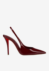 Christian Louboutin Miss Z 100 Patent Leather Slingback Pumps Red 1260473--R95A