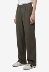 Golden Goose DB Elasticated Track Pants Green GWP02260-P002587-36101