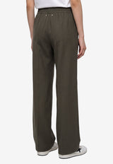 Golden Goose DB Elasticated Track Pants Green GWP02260-P002587-36101