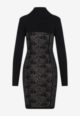 Lace Knit Mini Dress