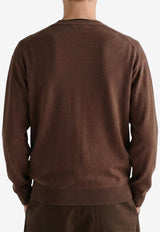 Lemaire Knit Buttoned Cardigan Brown PO0052M-LK1063-BR310