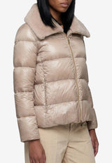 Herno Zip-Up Down Jacket Beige PI001923D-12170Z-1985