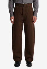 Lemaire Twisted Belted Pants Brown PA326-LD1077-BR512