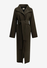 Khaite Romare Long Coat with Removable Belt Green 7159547716_a91c0e97-db41-4bd5-9efc-e0f8050783a5