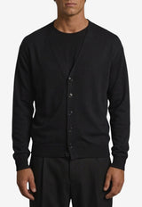 Lemaire Ribbed Twisted Cardigan Black PO0052-LK1063-BK999