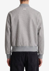 Lardini Wool Bomber Jacket Gray ACTEOR-CN65602-900