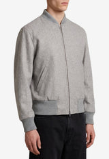 Lardini Wool Bomber Jacket Gray ACTEOR-CN65602-900