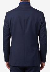 Lardini Double-Breasted Wool Blazer Blue AC5810E-ACIF67442-850