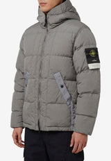 Stone Island Zip-Up Down Jacket Gray L2S154100019-S0019-V0060