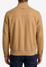 Lardini High-Neck Wool Jacket Brown ACSPONGE-ACSP67642-300