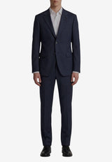 Lardini Single-Breasted Wool Suit Blue AC5931E-CN64414-850