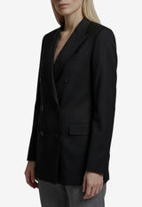 Tagliatore Jasmine Double-Breasted Buttoned Jacket Black JJASMINE10B-520038-N3084