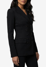 Dolce & Gabbana Double-Breasted Buttoned Jacket Black F27HDT-FUBCE-N0000