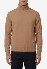 AMI PARIS Ami De Coeur Turtleneck Sweater Beige HKS833-005-280