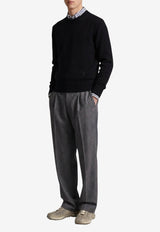 AMI PARIS Tonal Ami De Coeur Sweater Black HKS832-005-001