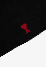 AMI PARIS Ami De Coeur Beanie Black BFUHA116-018-009
