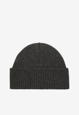 AMI PARIS Ami De Coeur Beanie Gray BFUHA116-018-084