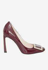 Roger Vivier Belle Vivier 100 Patent Leather Pumps Bordeaux RVW40115280-D1P-R816