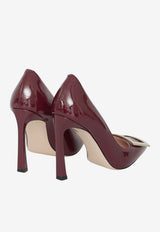 Roger Vivier Belle Vivier 100 Patent Leather Pumps Bordeaux RVW40115280-D1P-R816
