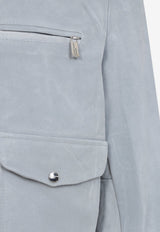 Mother Child Printed Suede Jacket