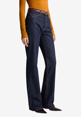 Saint Laurent 70s Boot-Cut Jeans Blue 873630-Y21MA-4290