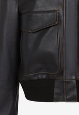 Distressed Leather Jacket