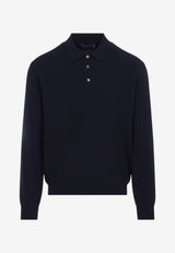 Cashmere Knit Polo Sweater
