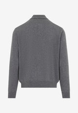 Cashmere Knit Polo Sweater
